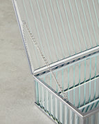 Glamour Glass Decorative Box Silver (view 3)