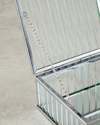 Glamour Glass Decorative Box Silver (view 7)