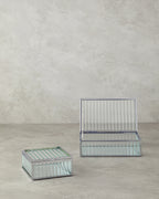 Glamour Glass Decorative Box Silver (view 8)