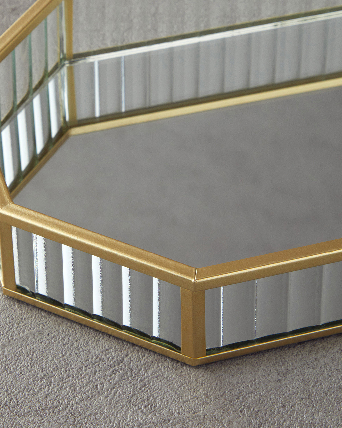 Luxury Glass Decorative Tray Gold (view 3)