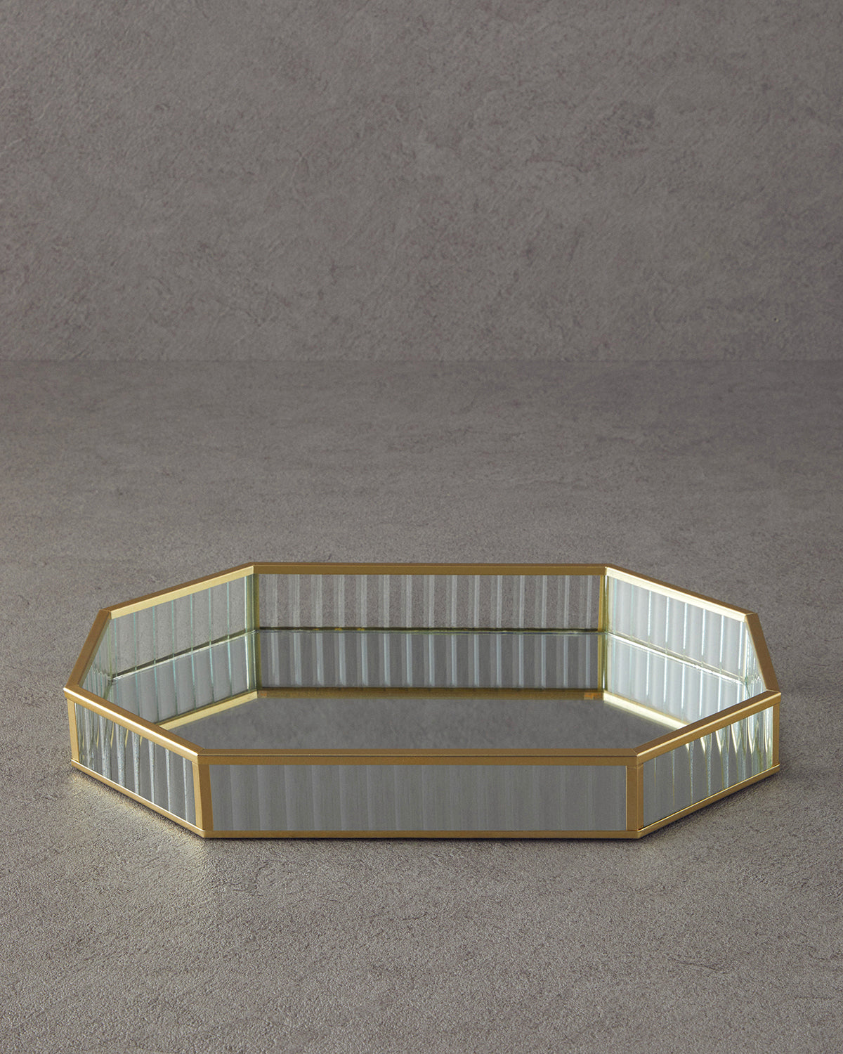 Luxury Glass Decorative Tray Gold (view 4)
