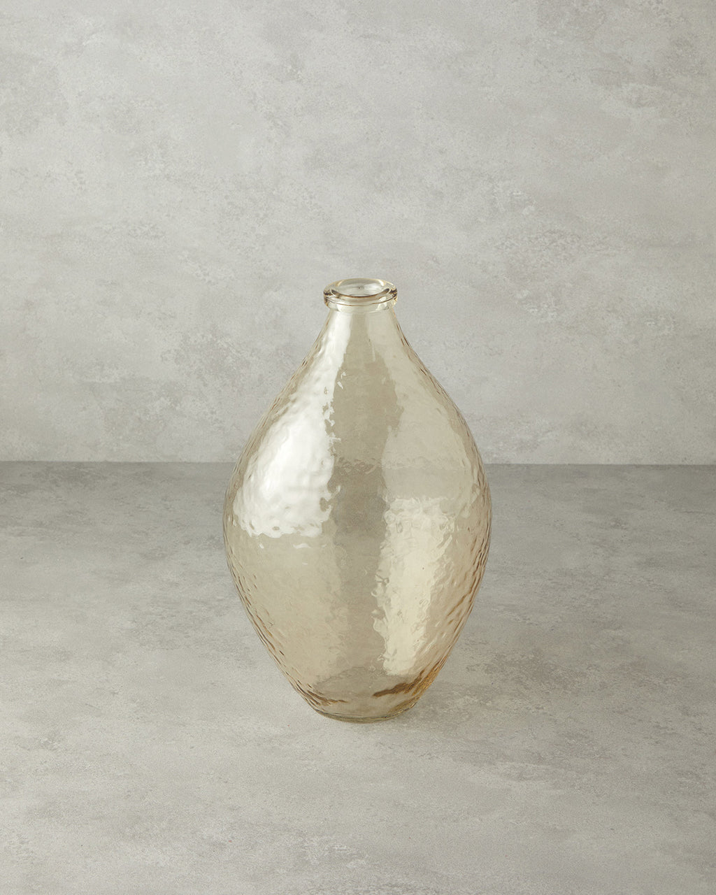Lexus Glass Vase Amber - 24.5x24.5x25 cm