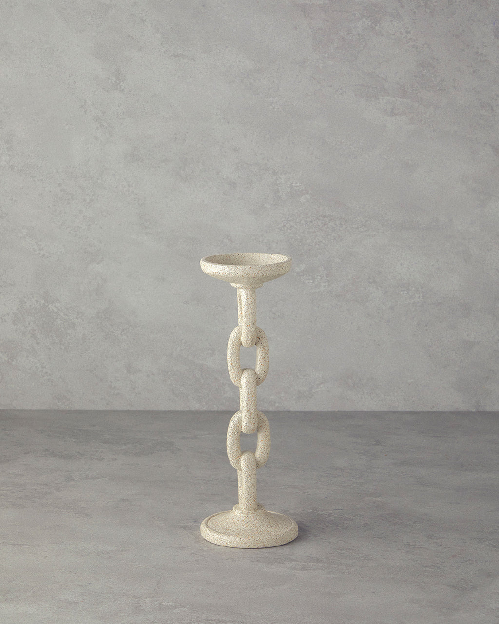 Chain Candle Holder Cream - 10x10x28 cm