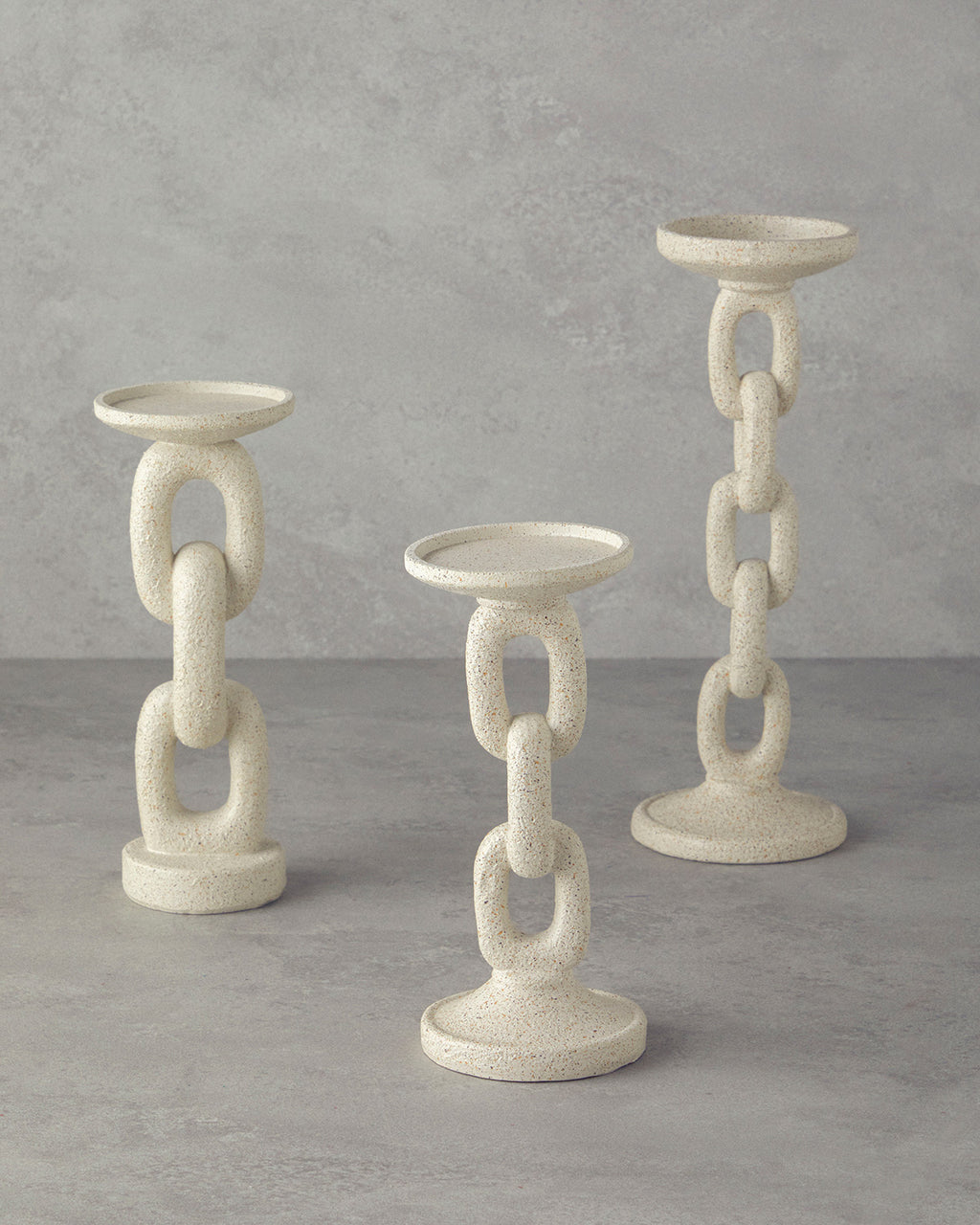 Chain Candle Holder Cream (view 8)