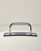 Luna Aluminum Flat Pot - Blue - 26 cm (view 2)