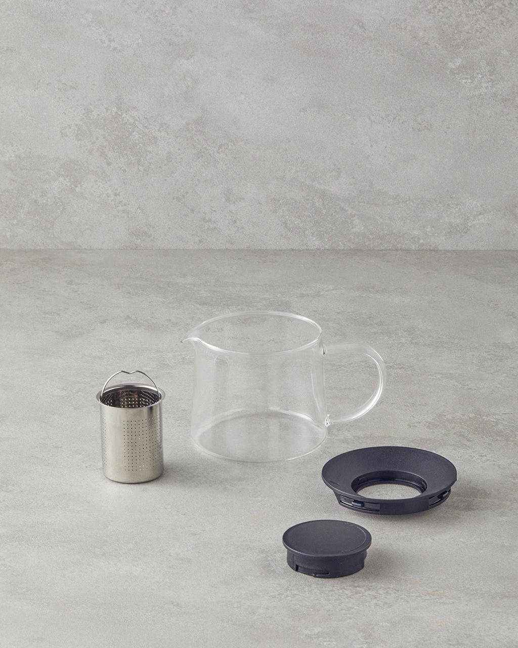 Lena Borosilicate Round with Strainer Tea Pot Transparent - 1600 ml (view 2)