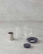 Lena Borosilicate Round with Strainer Tea Pot Transparent - 1600 ml (view 2)