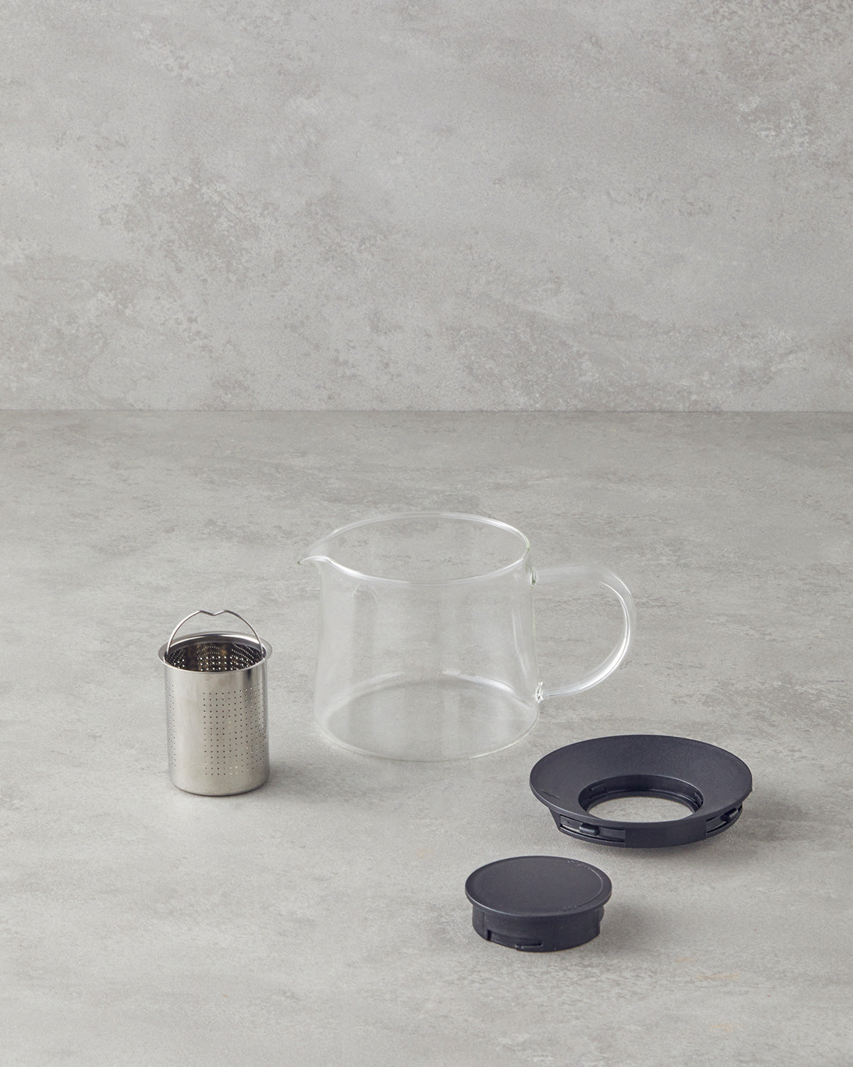 Lena Borosilicate Round with Strainer Tea Pot Transparent - 1600 ml (view 2)