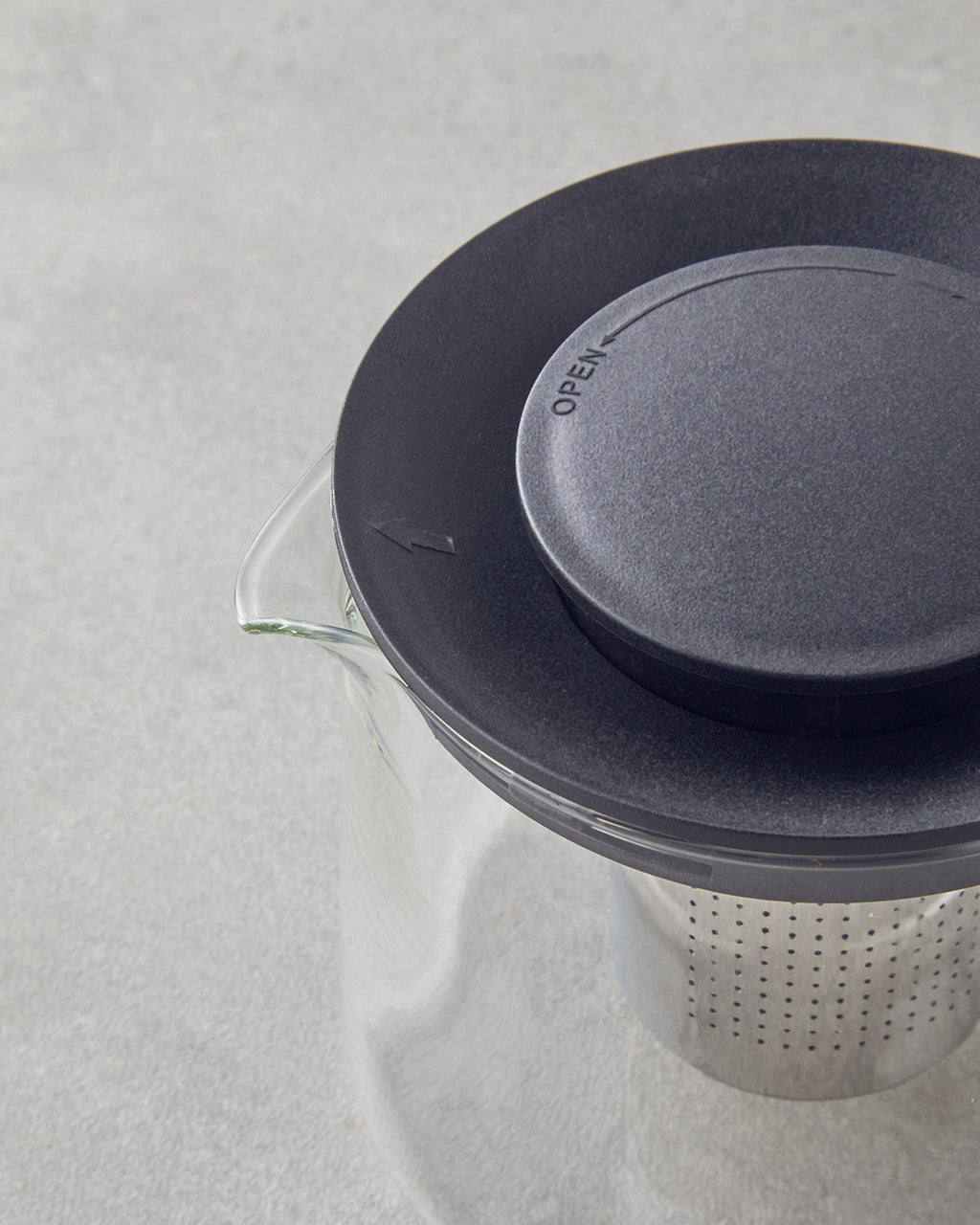 Lena Borosilicate Round with Strainer Tea Pot Transparent (view 3)