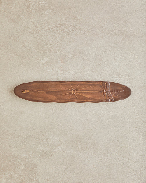 Aroya Incense Holder 22.3x4.2x1.8 cm Brown (view 2)