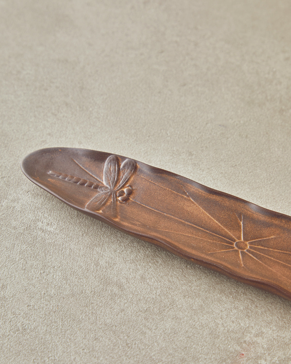 Aroya Incense Holder 22.3x4.2x1.8 cm Brown (view 3)