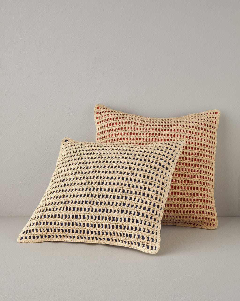 Luly Raffia Decorative Cushion 45x45 cm Natural (view 3)