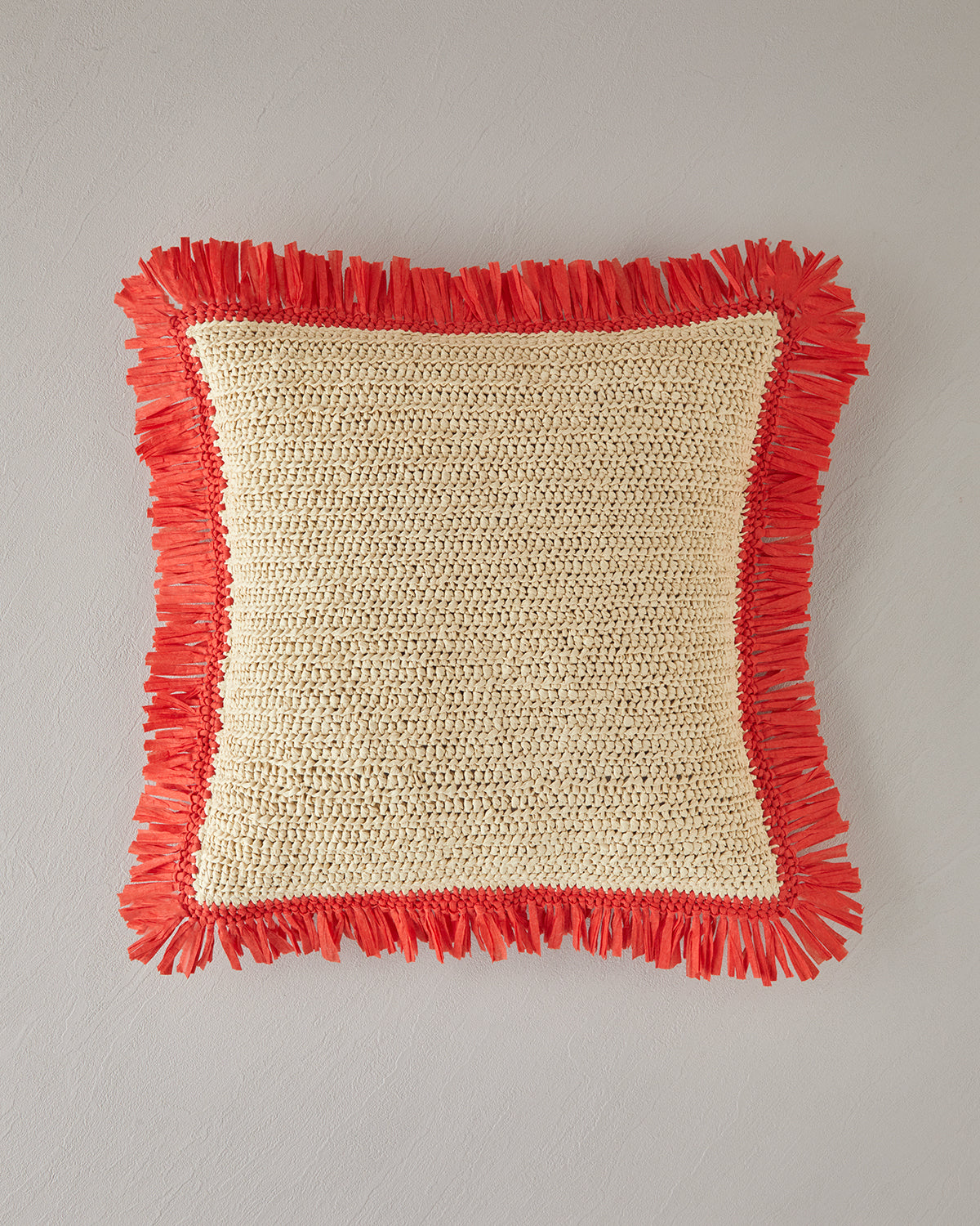 Roso Raffia Decorative Cushion 40x40 cm Natural