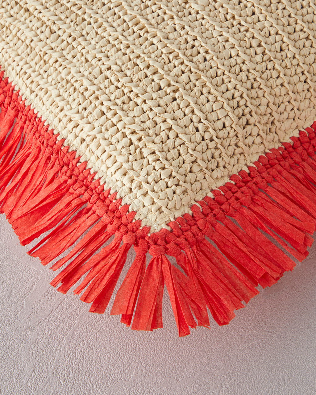 Roso Raffia Decorative Cushion 40x40 cm Natural (view 2)