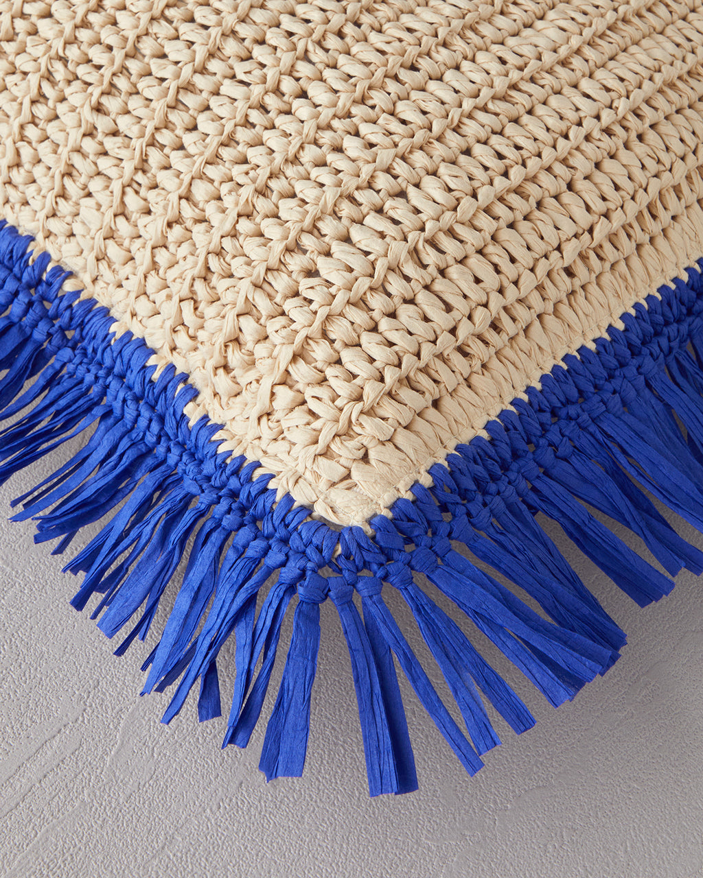 Rosia Raffia Decorative Cushion 40x40 cm Natural (view 2)