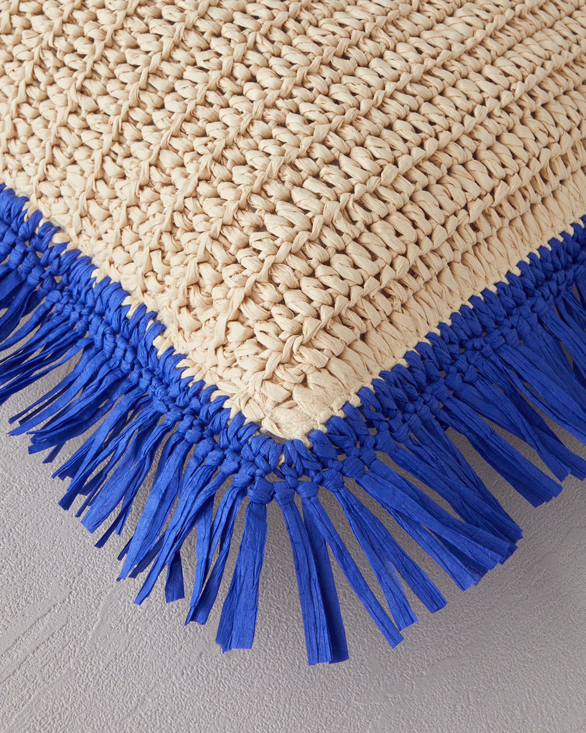 Rosia Raffia Decorative Cushion 40x40 cm Natural (view 2)