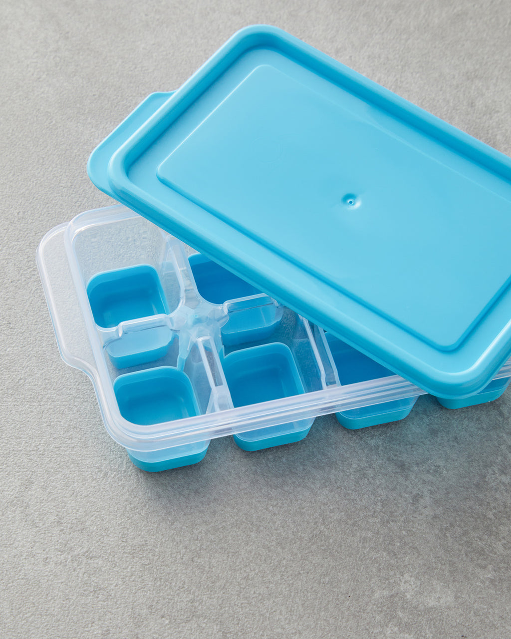 Plastic 3 pcs Mini Ice Tray Blue (view 3)