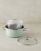 Enamel Frying Pan 22 cm - Beige (view 2)