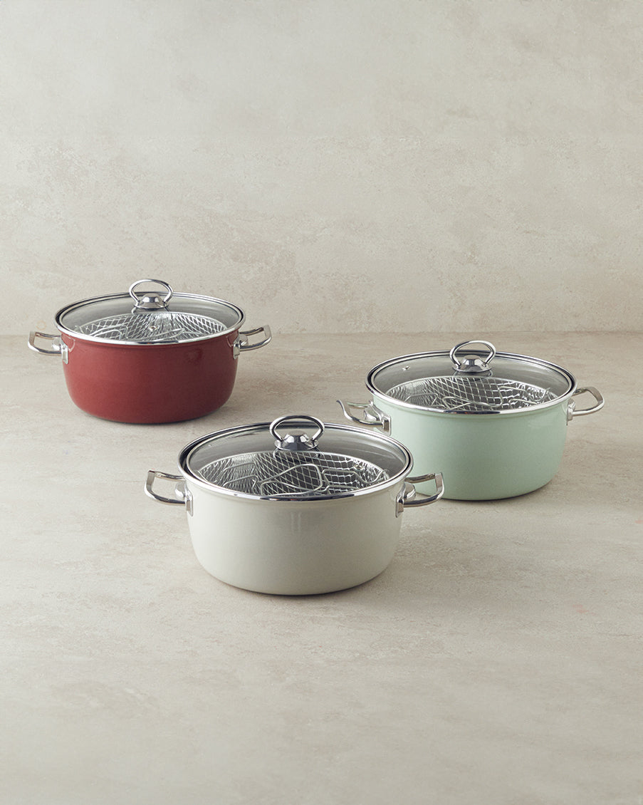 Enamel Frying Pan 22 cm (view 10)