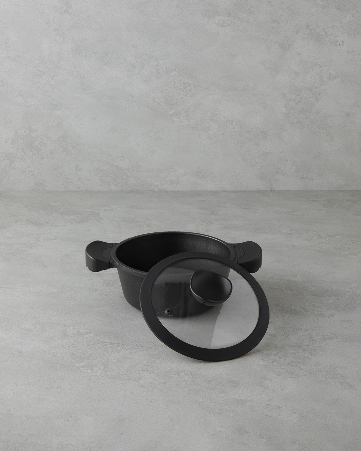 Aluminum Deep Pot Black - 20 cm