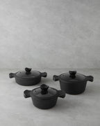 Aluminum Deep Pot Black (view 9)