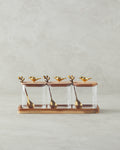 Frezya Borosilicate 3 pcs Spice Rack Transparent