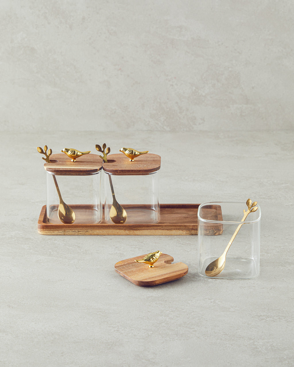 Frezya Borosilicate 3 pcs Spice Rack Transparent (view 2)