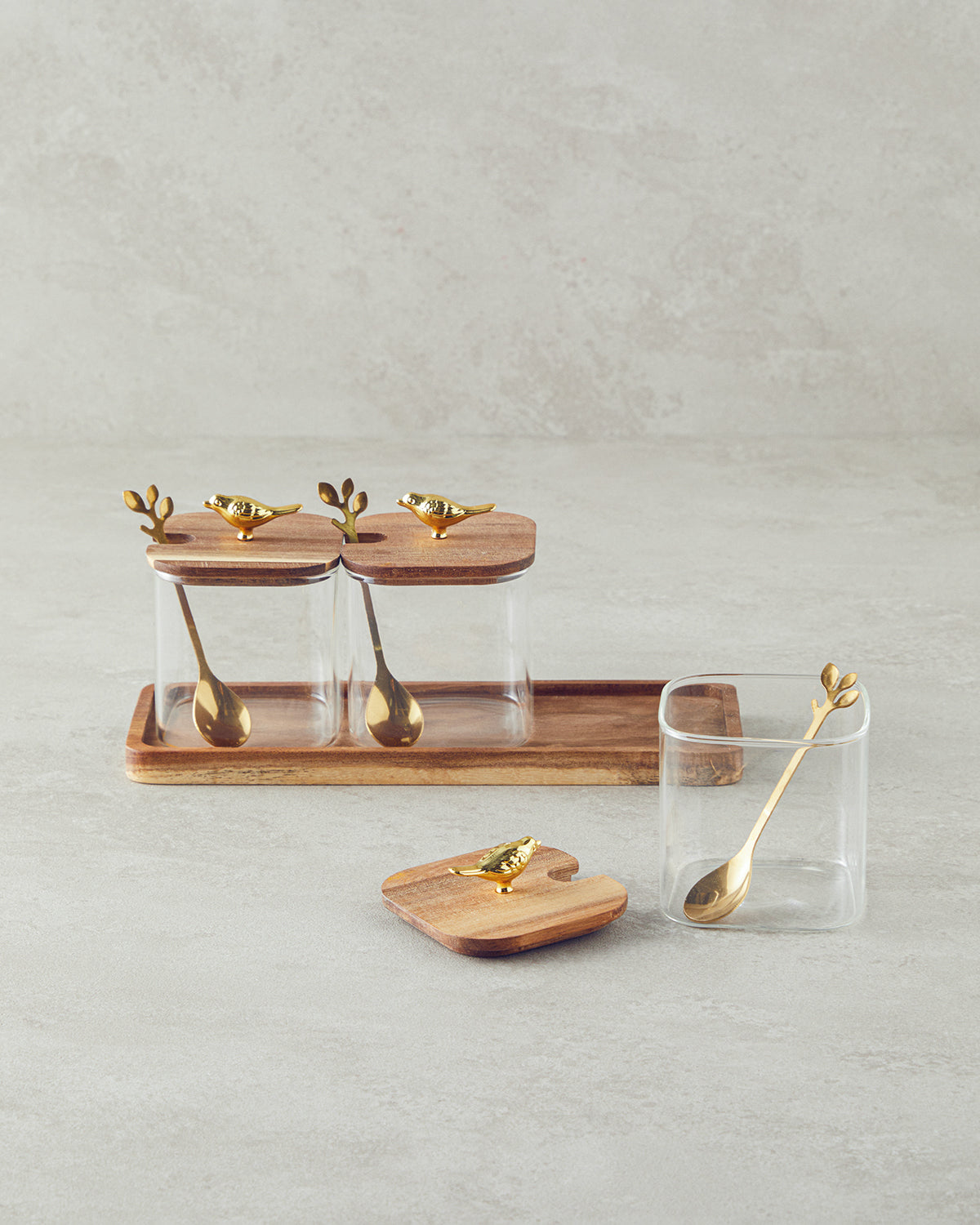 Frezya Borosilicate 3 pcs Spice Rack Transparent (view 2)