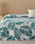 Leafy Wonder Printed Summer Blanket Green (view 4)