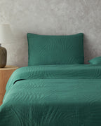 Tropic Multipurpose Bed Spread Set Green - Single 160x220 cm