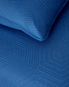 Modish Multipurpose King Size Bed Spread Set 240x220 cm Navy Blue (view 3)