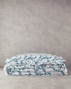 Scroll Flowers Multipurpose Single Size Bed Spread Set 160x220 cm Green (view 6)