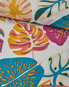 Cotton Duvet Cover Set Fuchsia (view 9)