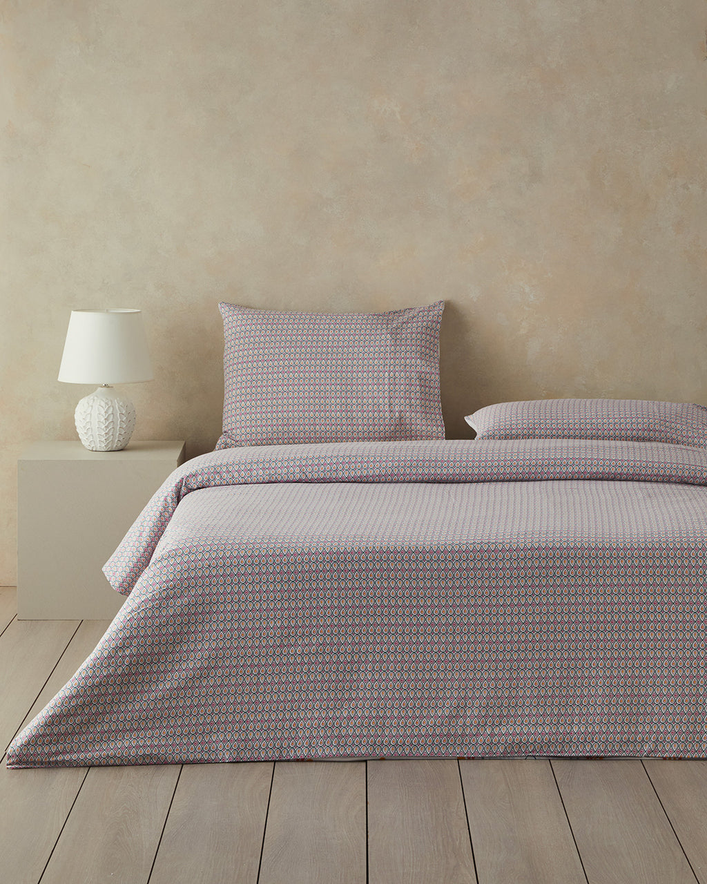 Cotton Duvet Cover Set Green (view 6)
