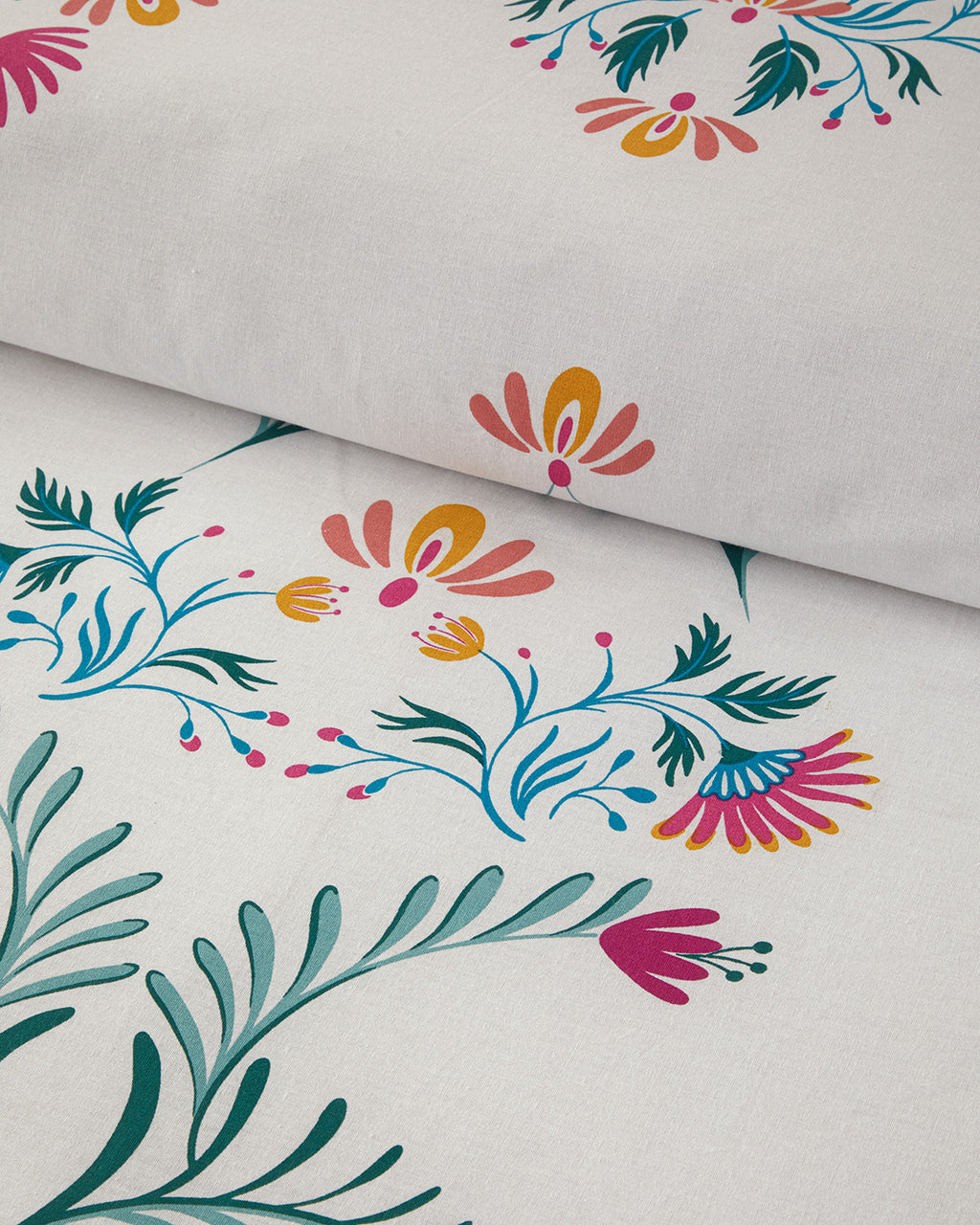 Cotton Duvet Cover Set Green (view 8)