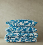 Cotton Duvet Cover Set Blue (view 10)
