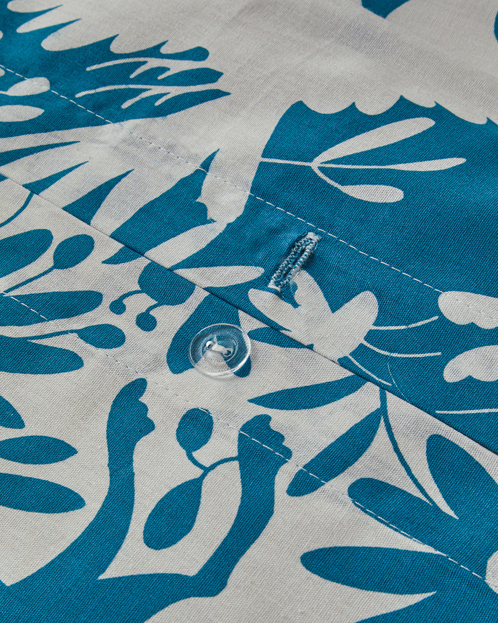 Cotton Duvet Cover Set Blue (view 14)