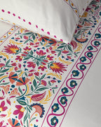 Cotton Duvet Cover Set Fuchsia (view 4)