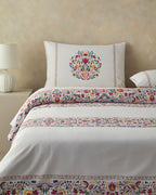 Cotton Duvet Cover Set Fuchsia (view 8)