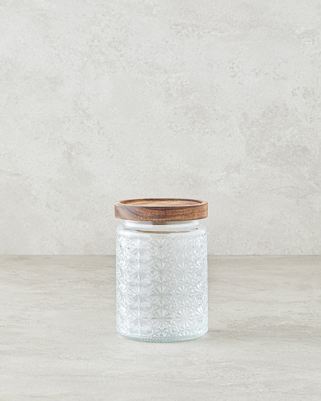 Maura Glass with Cover Jar 800 ml Transparent