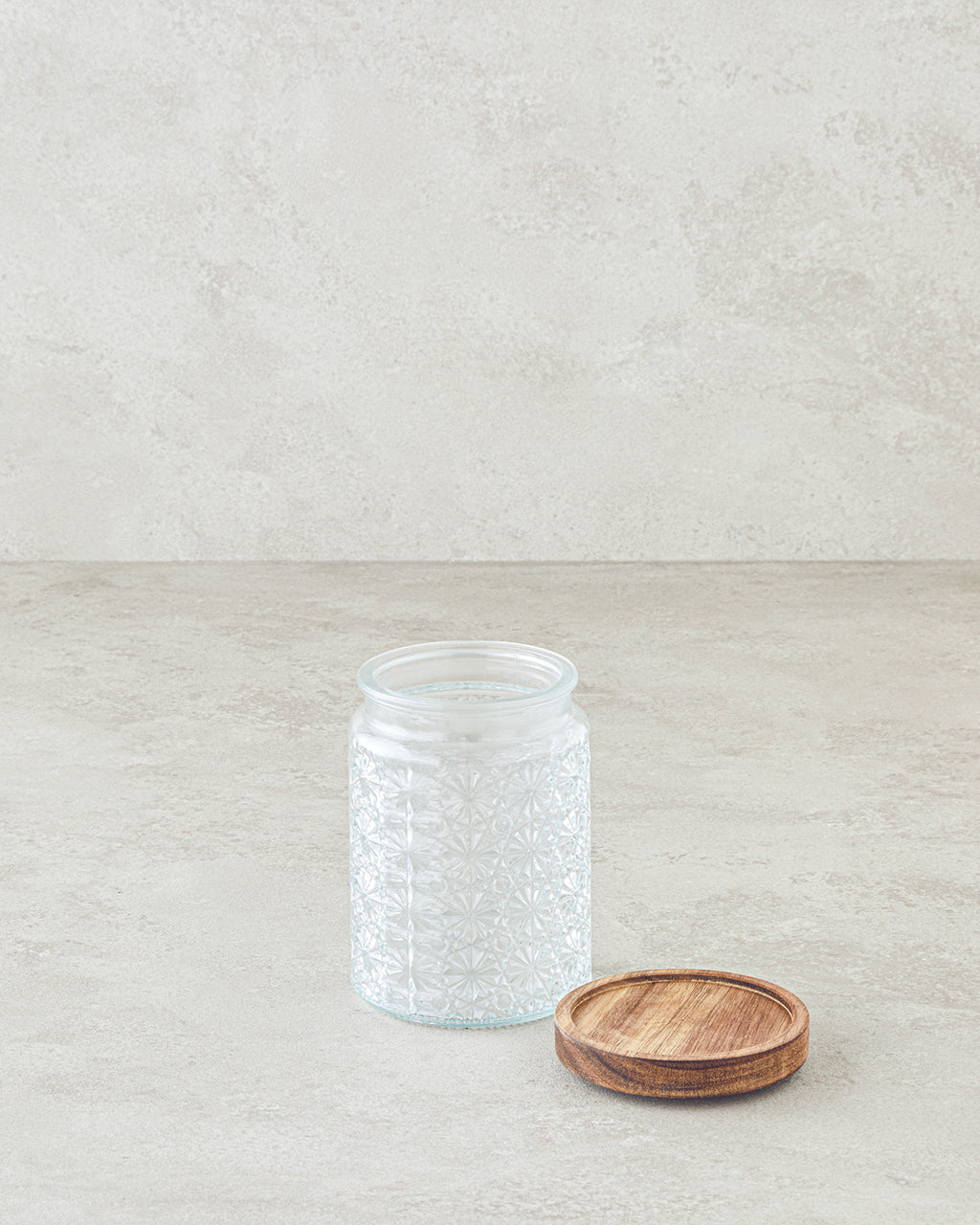 Maura Glass with Cover Jar 800 ml Transparent (view 2)