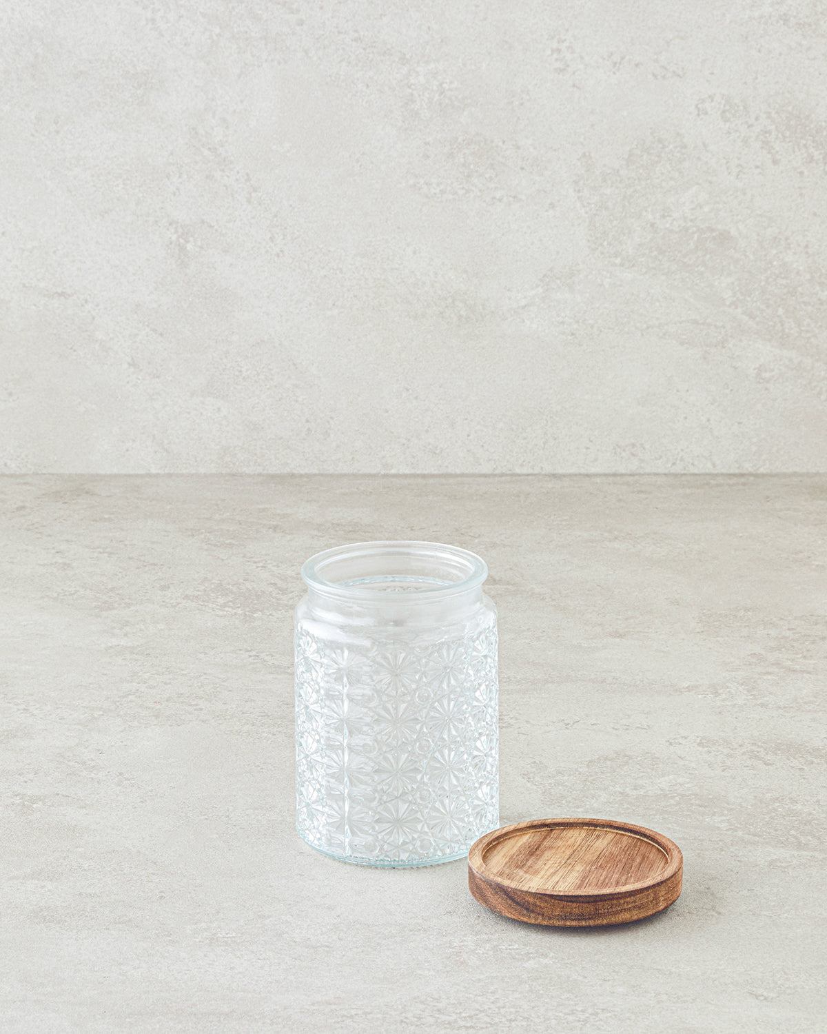 Maura Glass with Cover Jar 800 ml Transparent (view 2)