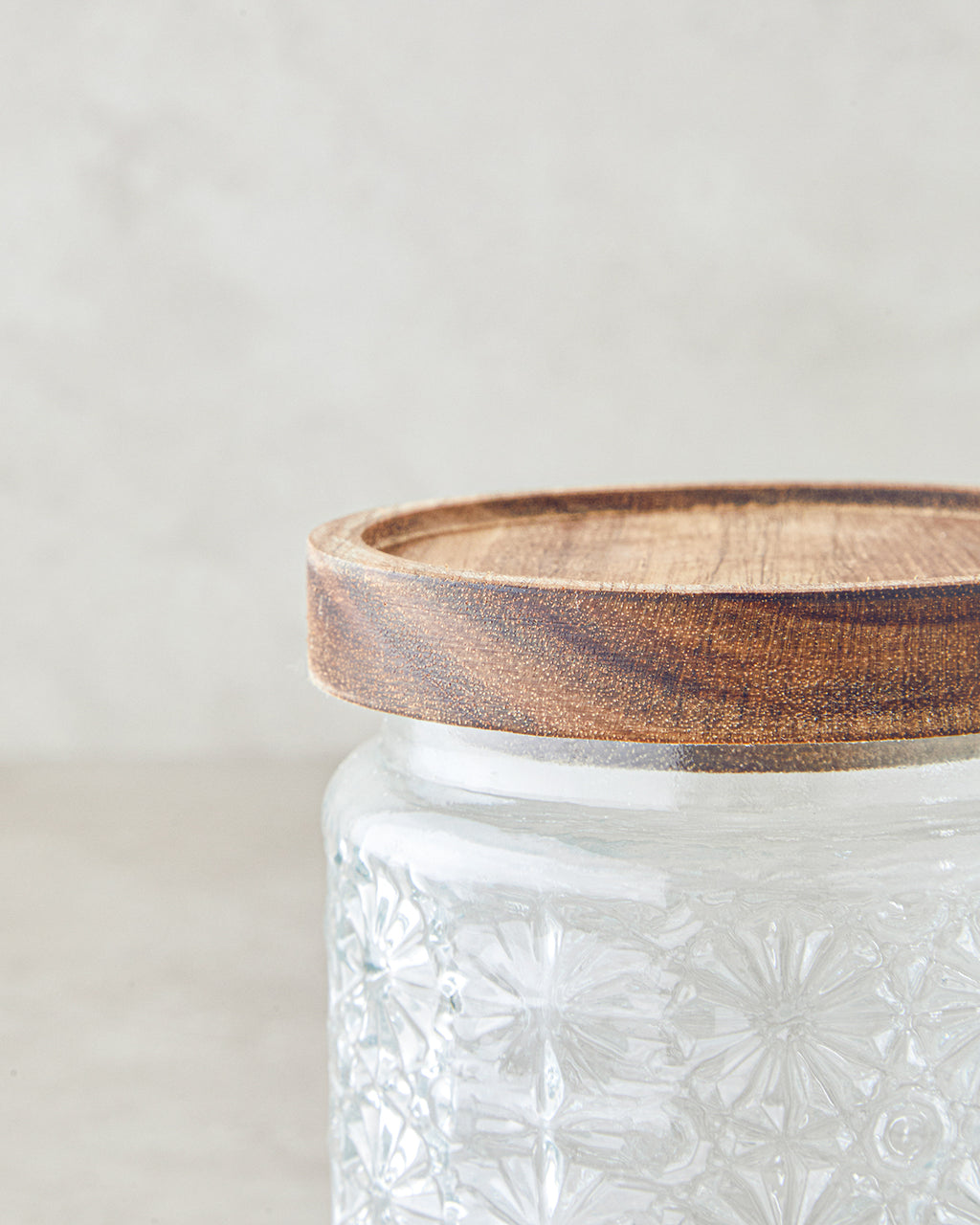 Maura Glass with Cover Jar 800 ml Transparent (view 3)
