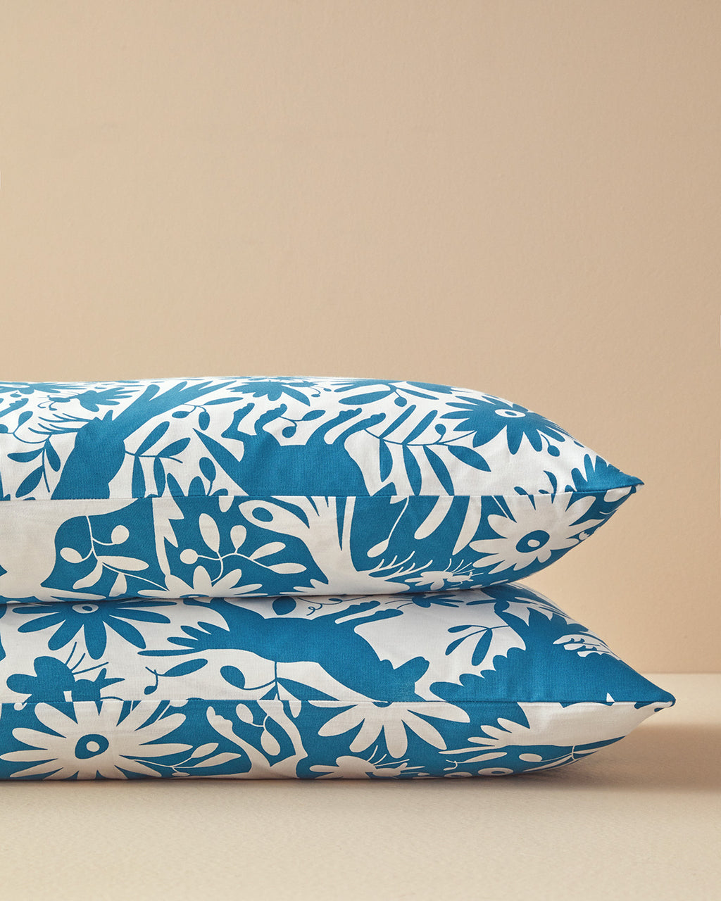 Cotton 2 pcs Pillow Case 50x70 cm Blue (view 2)