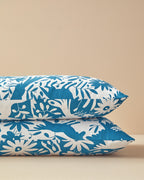 Cotton 2 pcs Pillow Case 50x70 cm Blue (view 2)