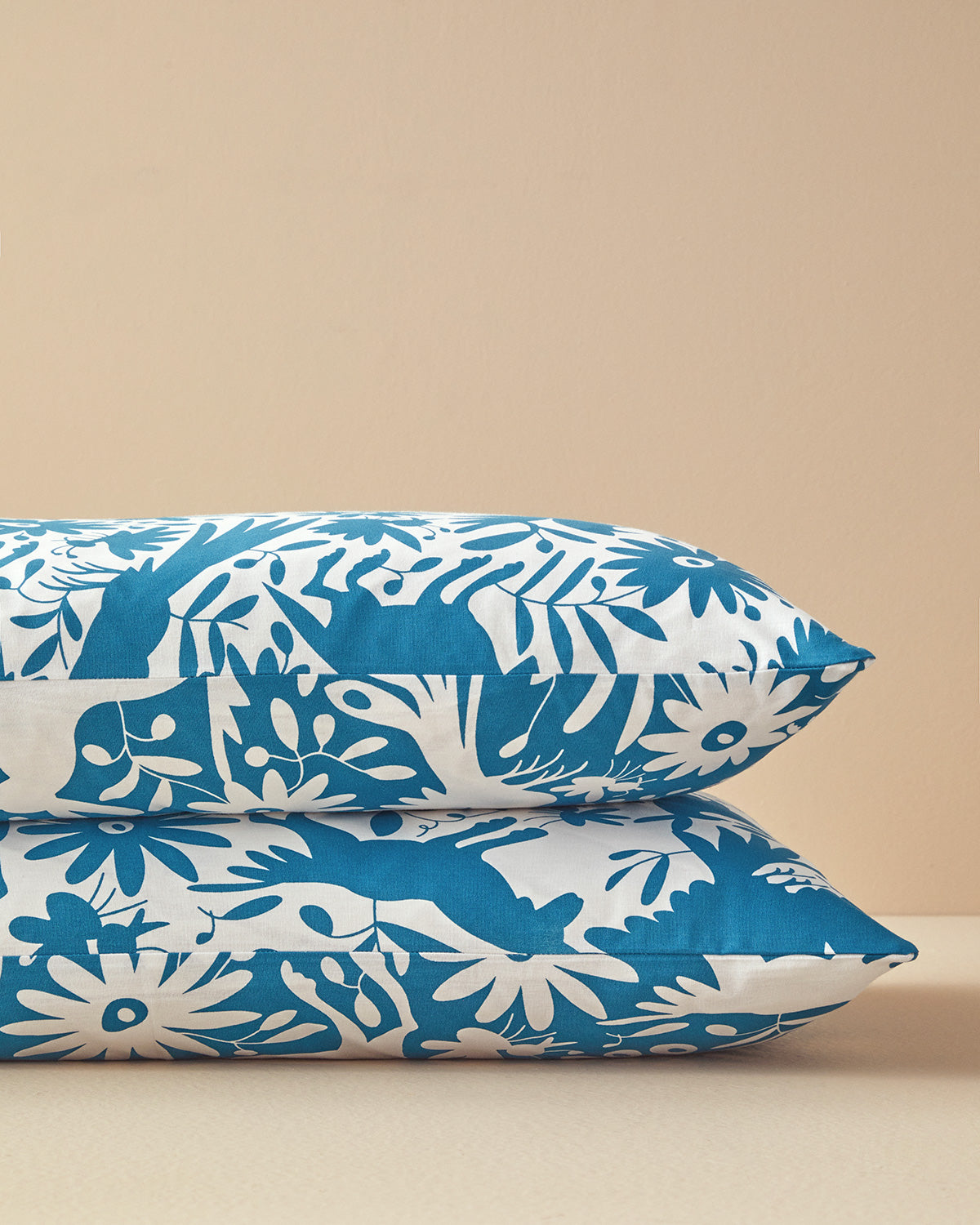 Cotton 2 pcs Pillow Case 50x70 cm Blue (view 2)