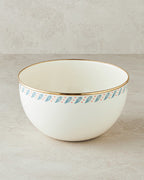 Enamel Mixing Bowl 24 cm White - Blue (view 2)