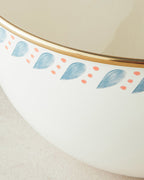 Enamel Mixing Bowl 24 cm White - Blue (view 3)