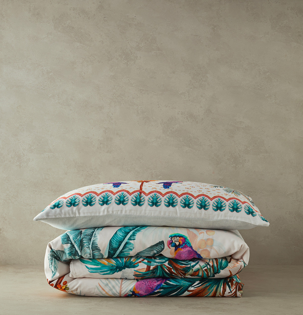 Soft Cotton with Digital Print Duvet Cover Set Green (view 6)