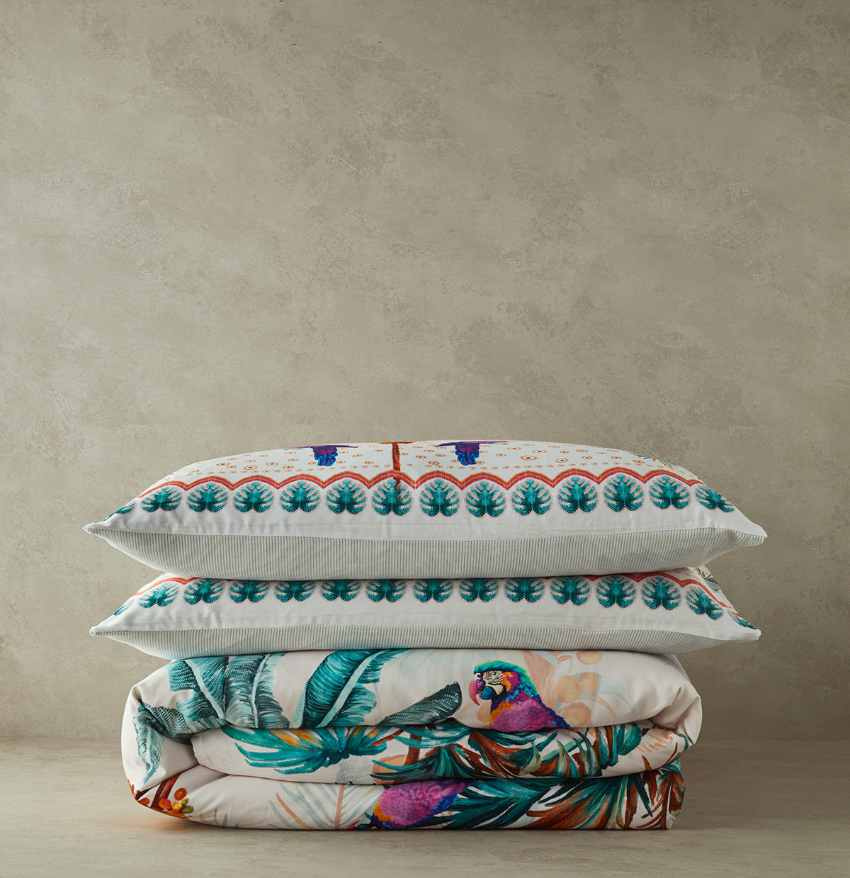 Soft Cotton with Digital Print Duvet Cover Set Green (view 12)